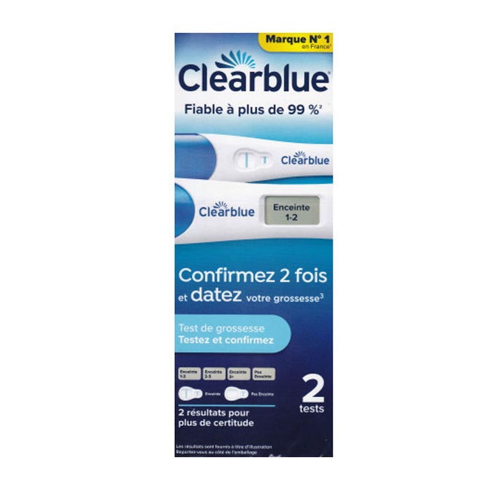 Clearblue Prueba de embarazo Duo Confirm Date pruebas Easypara