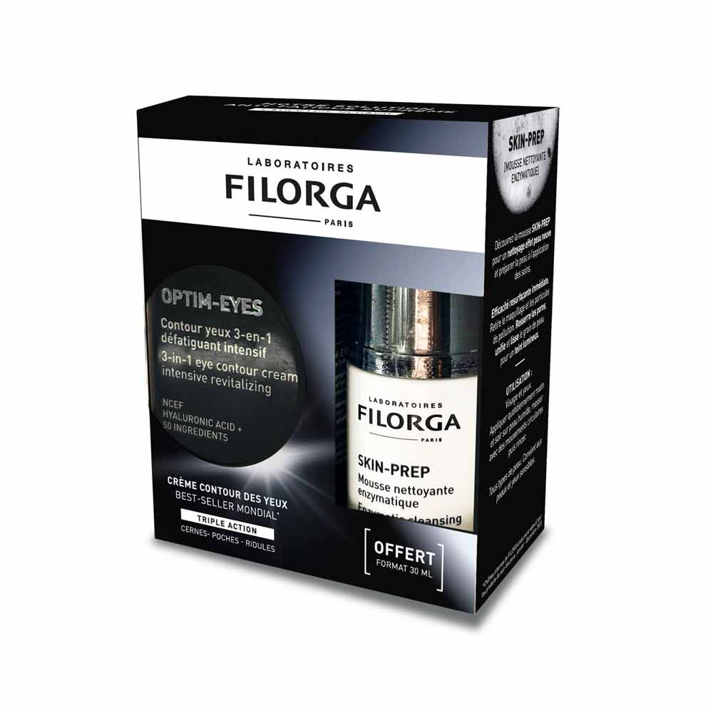 Filorga Optim-Eyes Kit contorno de ojos 3 en 1 + espuma limpiadora