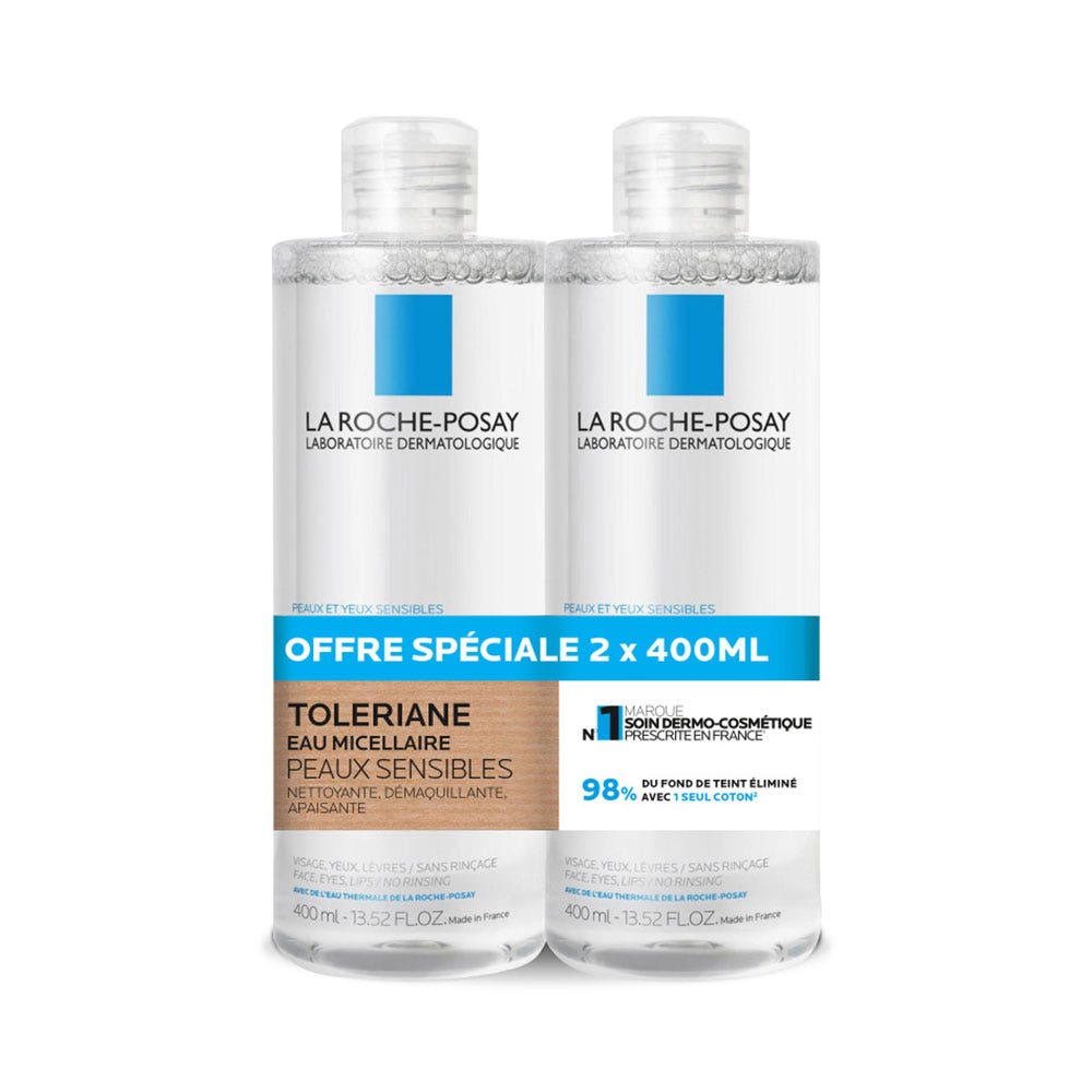 La Roche-Posay Toleriane Agua micelar piel sensible 2 x 400 ml