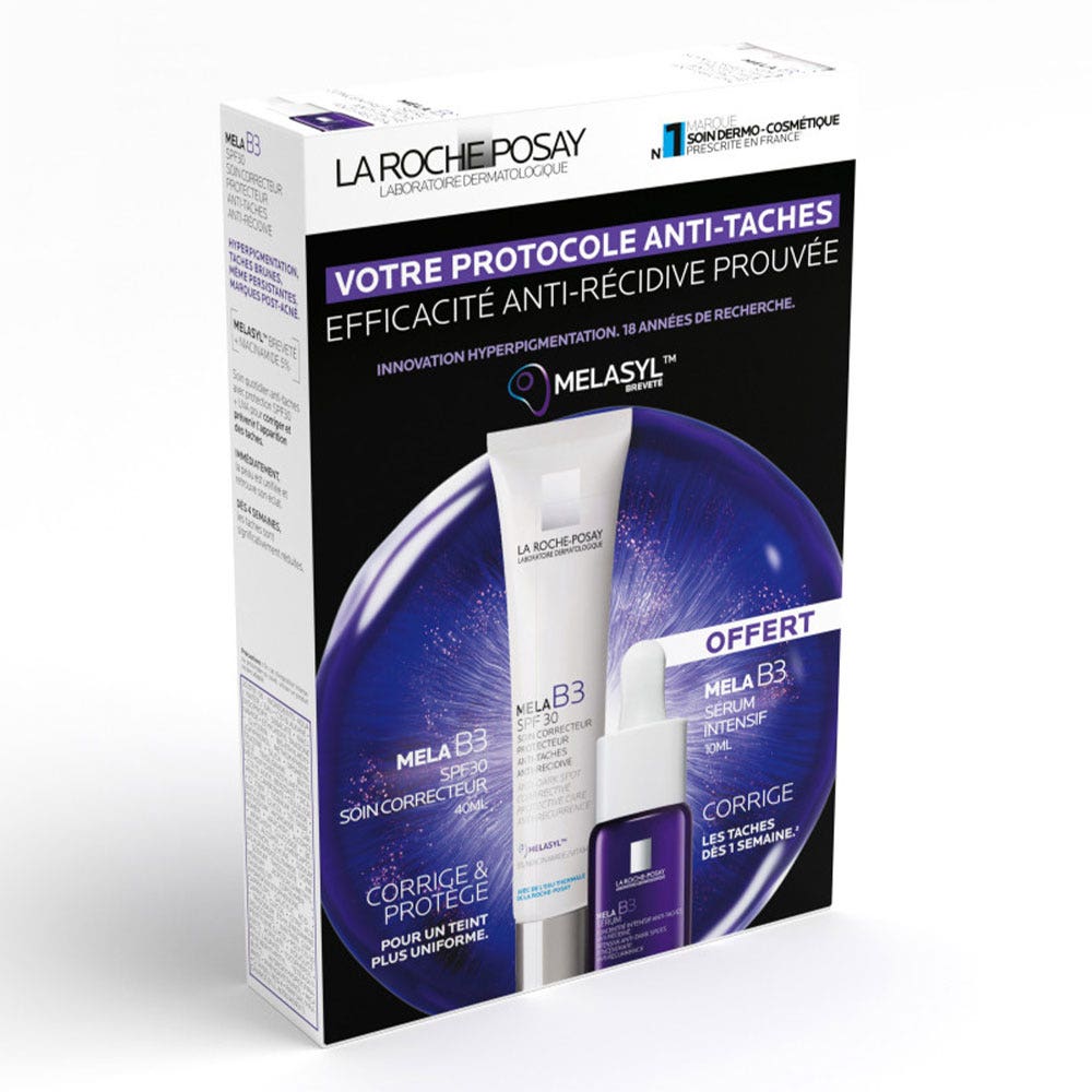 La Roche-Posay Toleriane Melasyl™ Cuidado facial protector antimanchas SPF30 + Cofre de suero intensivo gratuito 50 ml