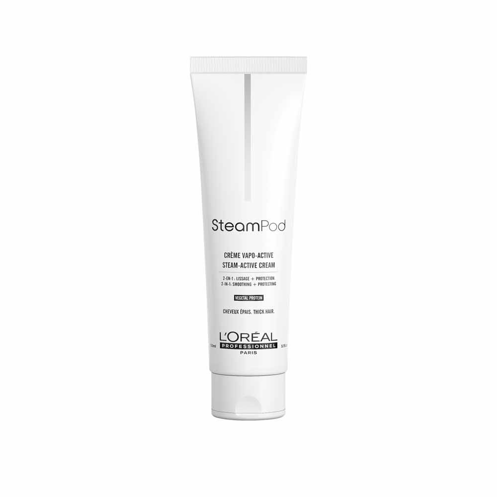 L'Oréal Professionnel Steampod Crema alisadora reestructurante para cabellos gruesos 150 ml
