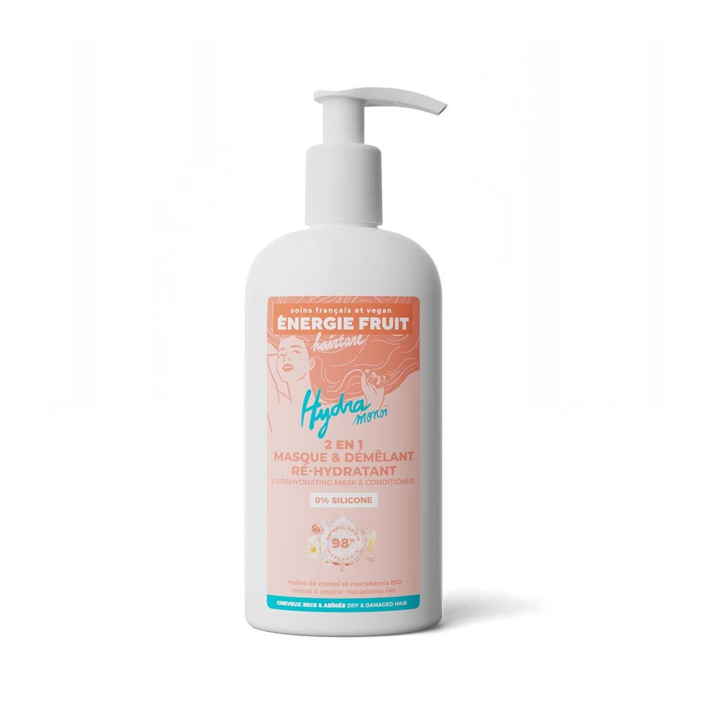 Energie Fruit Mascarilla 2 en 1 monoi y aceite de macadamia bio cabello dañado 300 ml