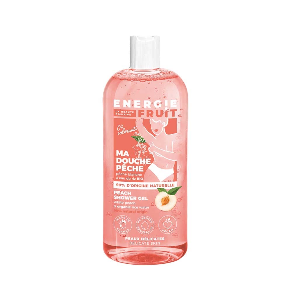 Energie Fruit Gel de ducha pH neutro melocotón blanco y agua de arroz 500 ml