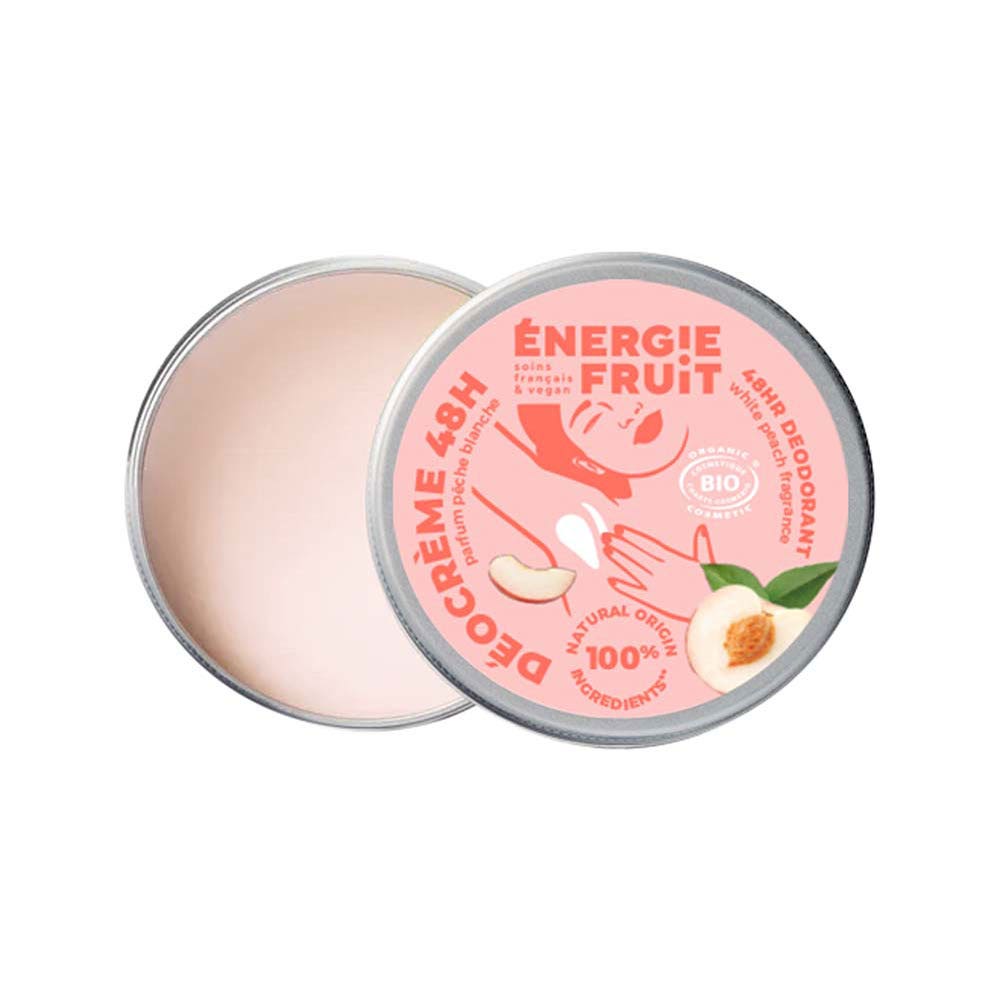 Energie Fruit Desodorante crema 48h melocotón blanco bio 45 g