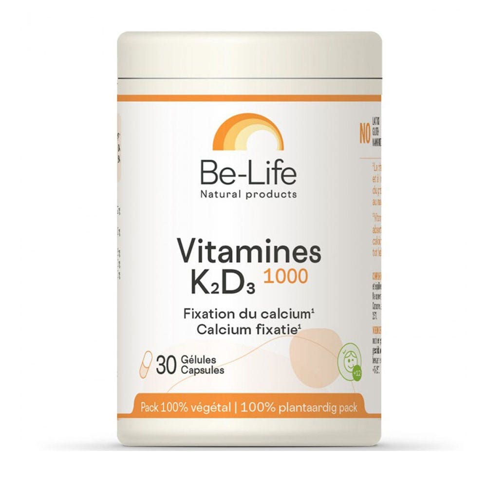 Be-Life Vitaminas K2+D3 1000 30 cápsulas