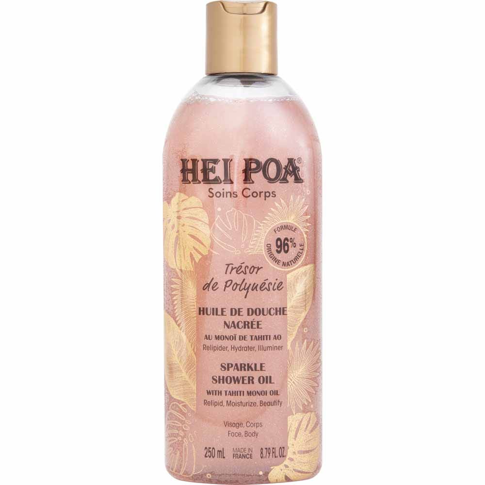 Hei Poa cuidado corporal Aceite de Ducha Nacarado Trésor de Polynésie 250 ml