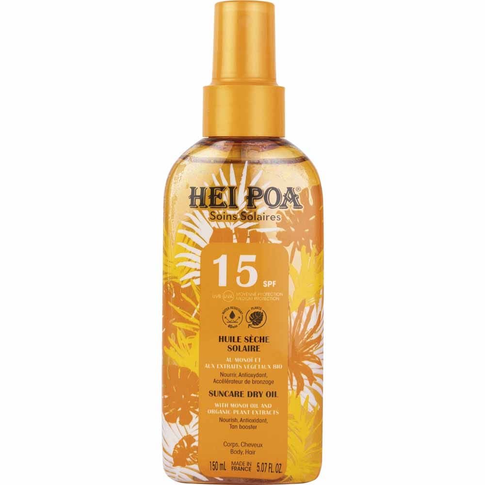 Hei Poa Solares Aceite Solar Seco Spf15 150 ml