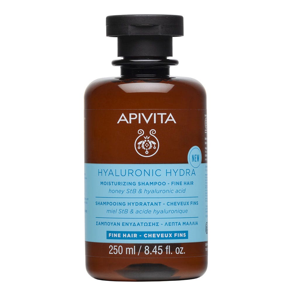 Apivita Hyaluronic Hydra Champú hidratante cabello fino 250 ml