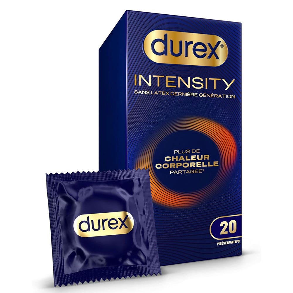 Durex Intensity Preservativos sin látex Calor corporal compartido x20