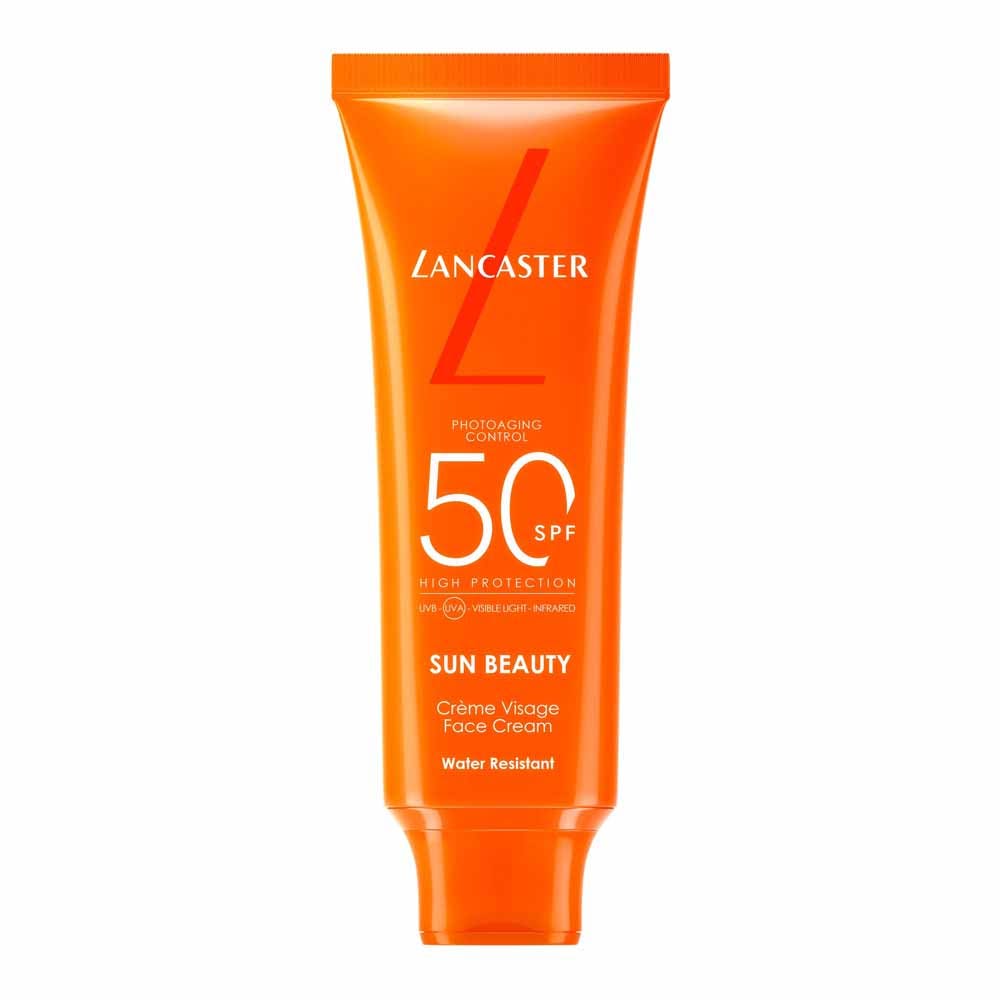 Lancaster Sun Beauty Crema facial confort bronceador luminoso SPF50 50 ml