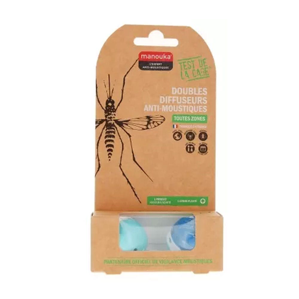 Manouka Spray repelente de mosquitos doble móvil Colores Todas las zonas