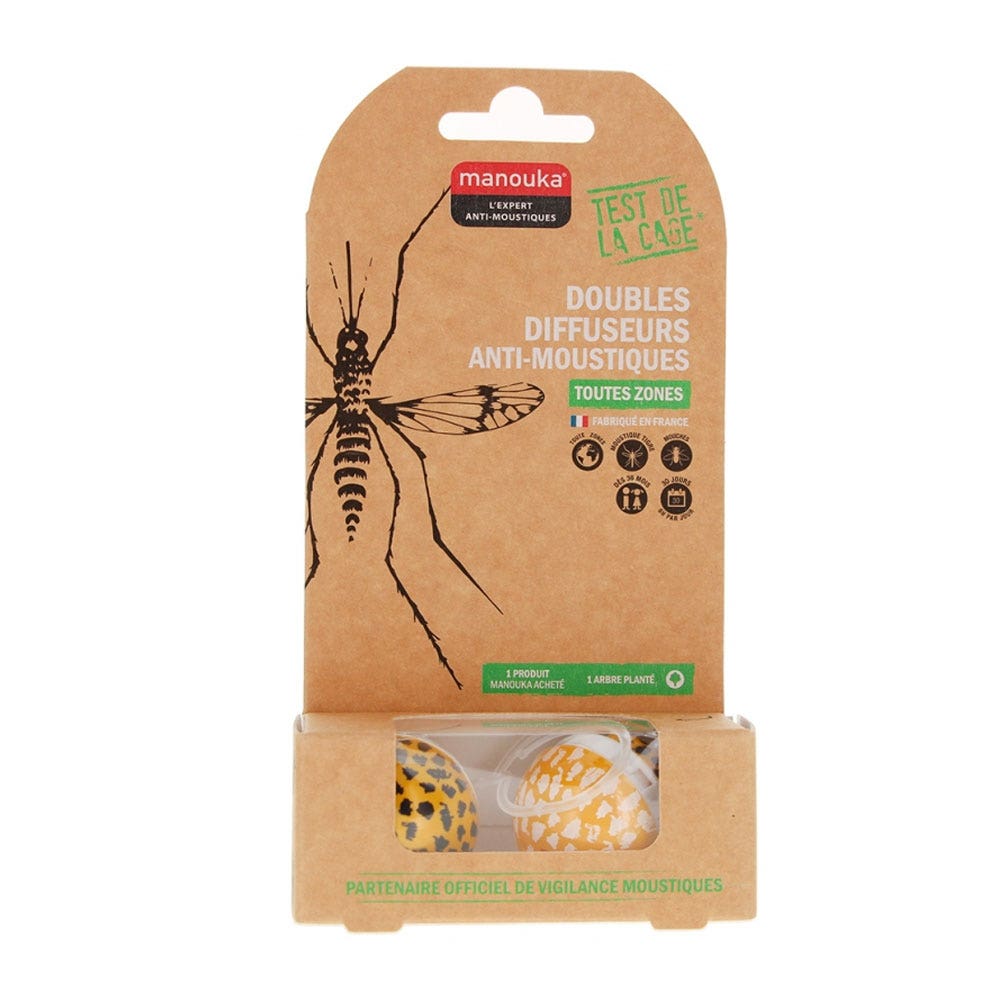 Manouka Difusores antimosquitos móviles Double Jungle Todas las zonas
