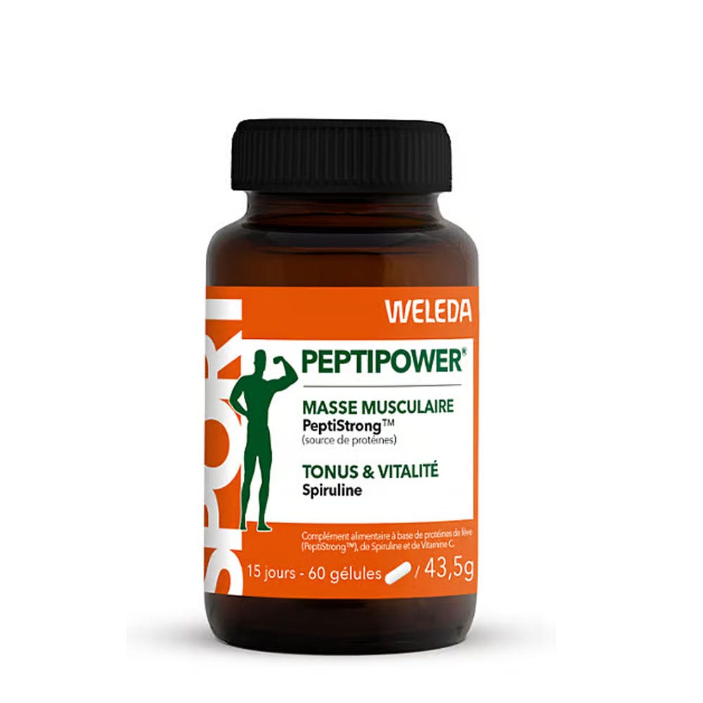 Weleda Sport Peptipower masa muscular vitalidad 60 cápsulas