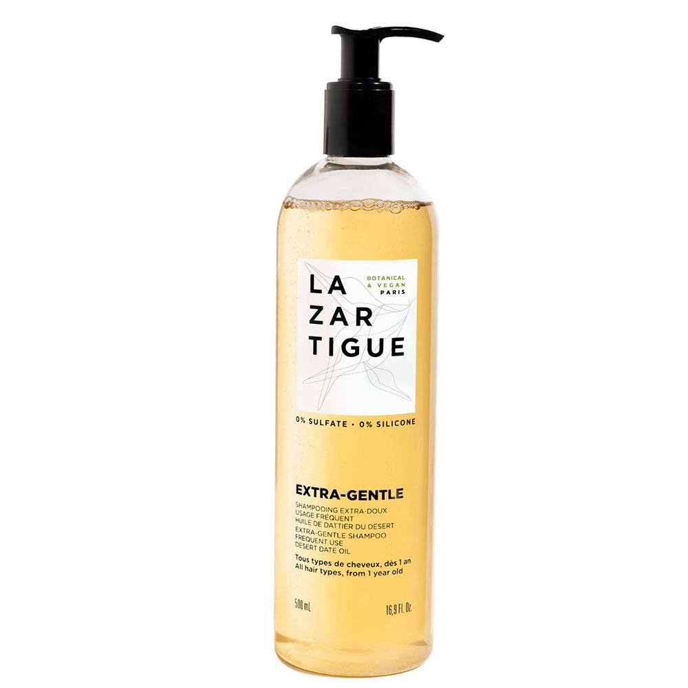 Lazartigue Extra Gentle Champú extra suave uso frecuente todos tipos de cabello 500 ml