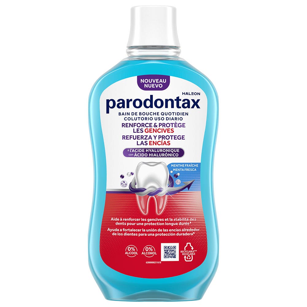 Parodontax Enjuague bucal fortalece y protege Menta fresca 500 ml