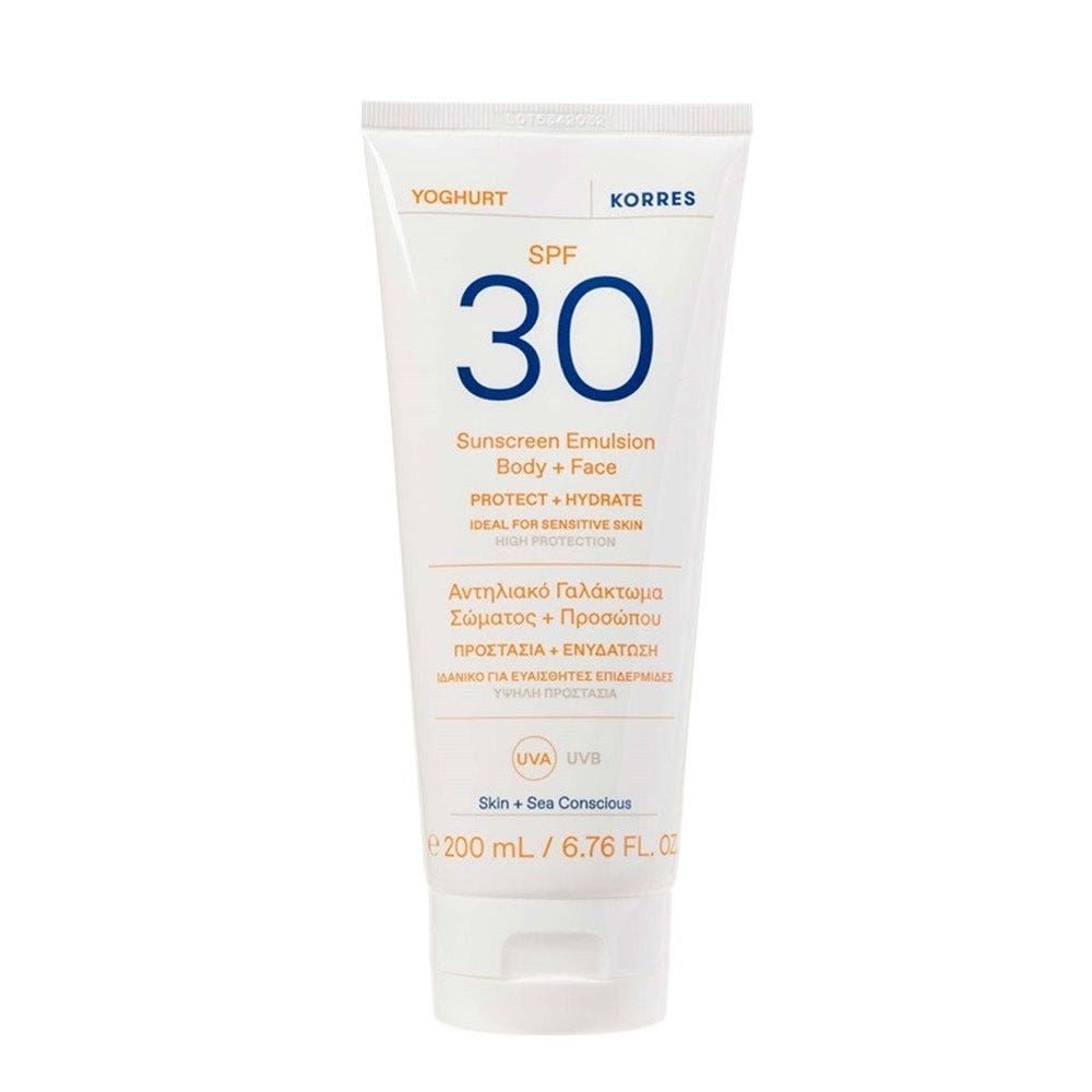 Korres Yogur Crema Solar Cara y Cuerpo SPF30 200 ml