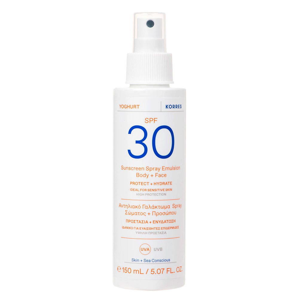 Korres Yogur Spray Solar Cara y Cuerpo SPF30 150 ml