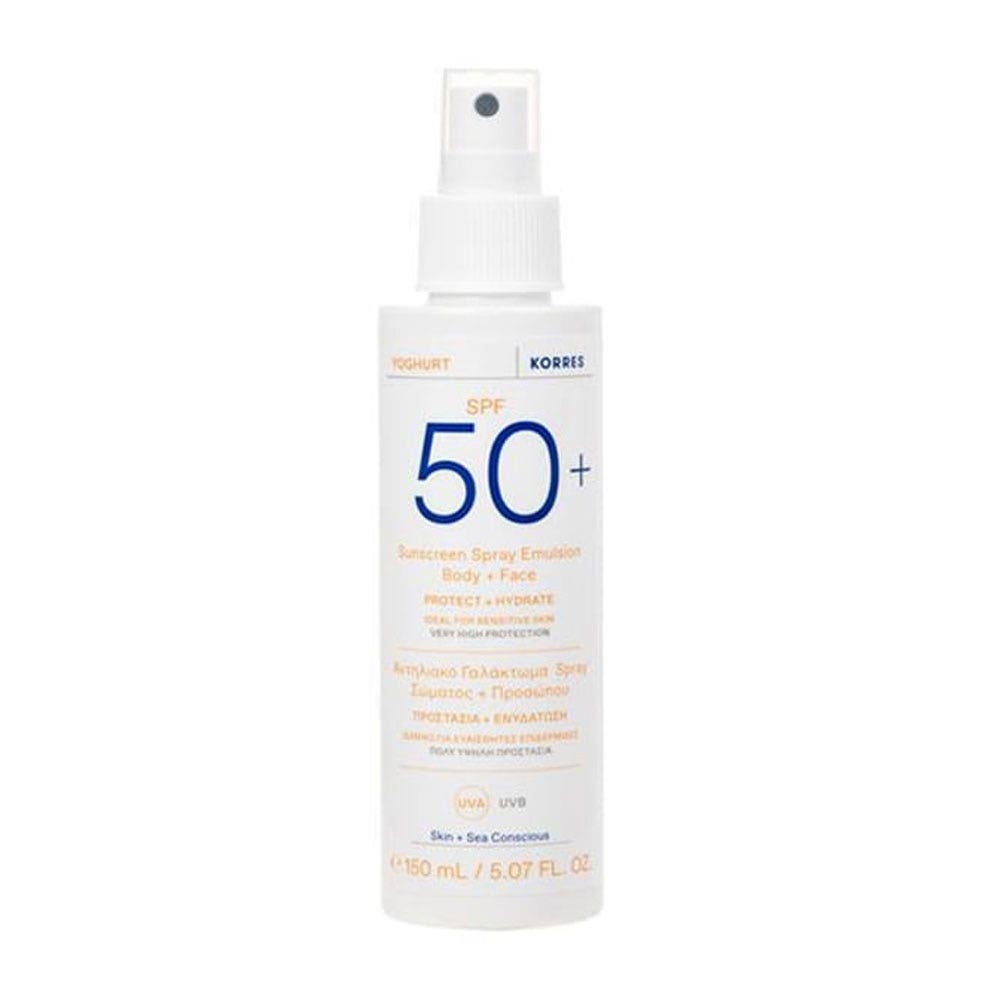 Korres Yogur SPF50+ Sun Care Emulsion Spray para cara y cuerpo 150 ml