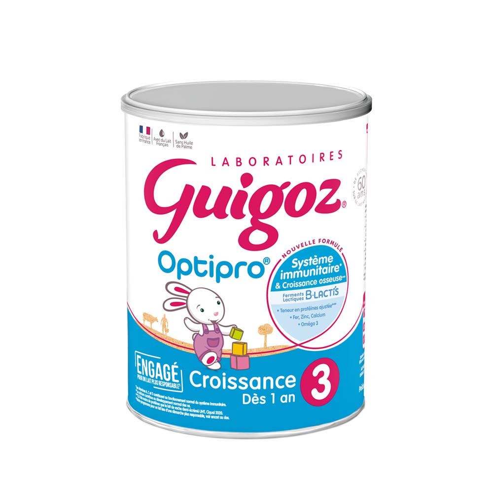 Guigoz Optipro Leche de crecimiento 3 a partir de 1 año 780 g