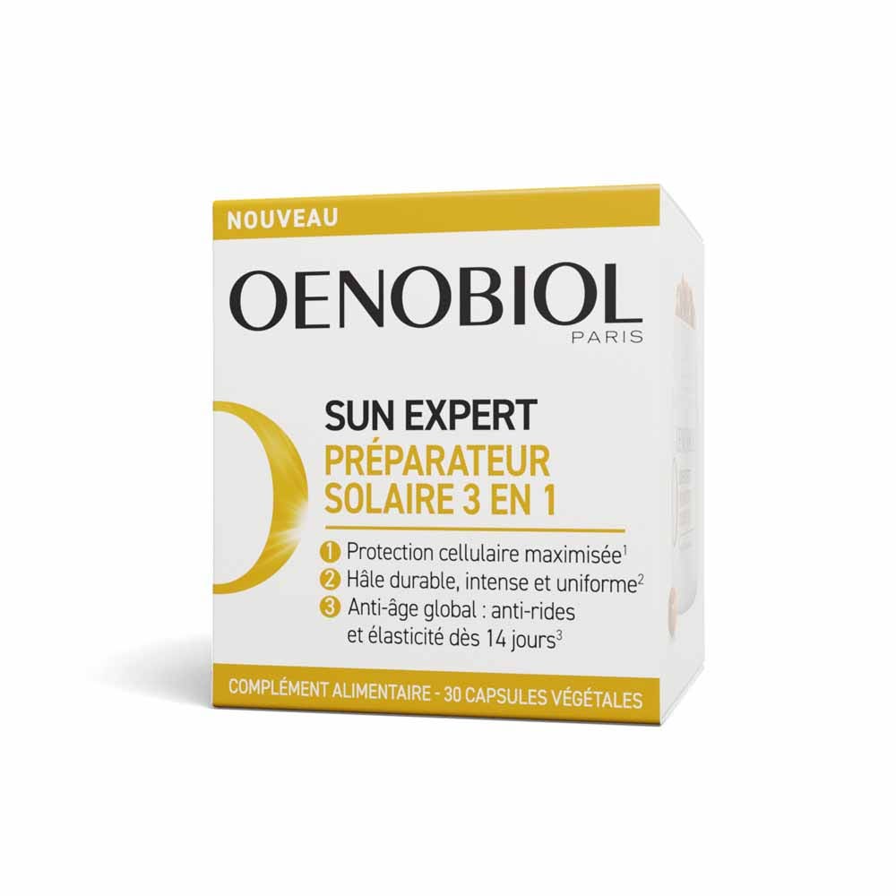 Oenobiol Sun Expert Preparador solar 3 en 1 acción triple 30 cápsulas