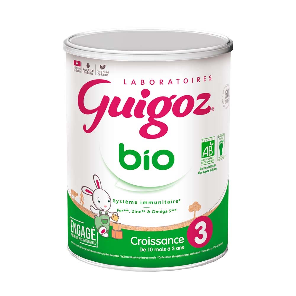 Guigoz Ecológica Leche en polvo crecimiento 3 de 10 meses a 3 años 800 g