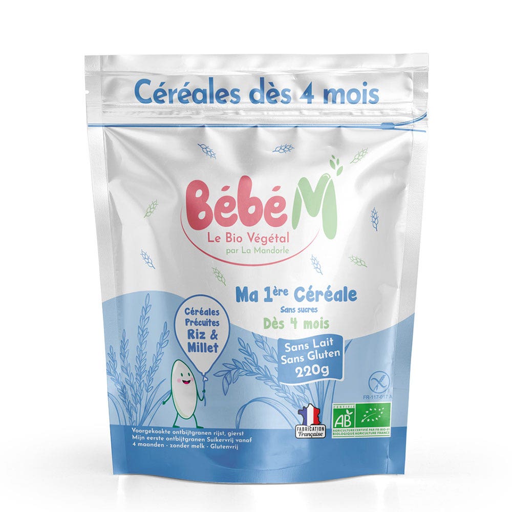 La Mandorle Bebé M Mi primer cereal ecológico Desde 4 Meses 220g