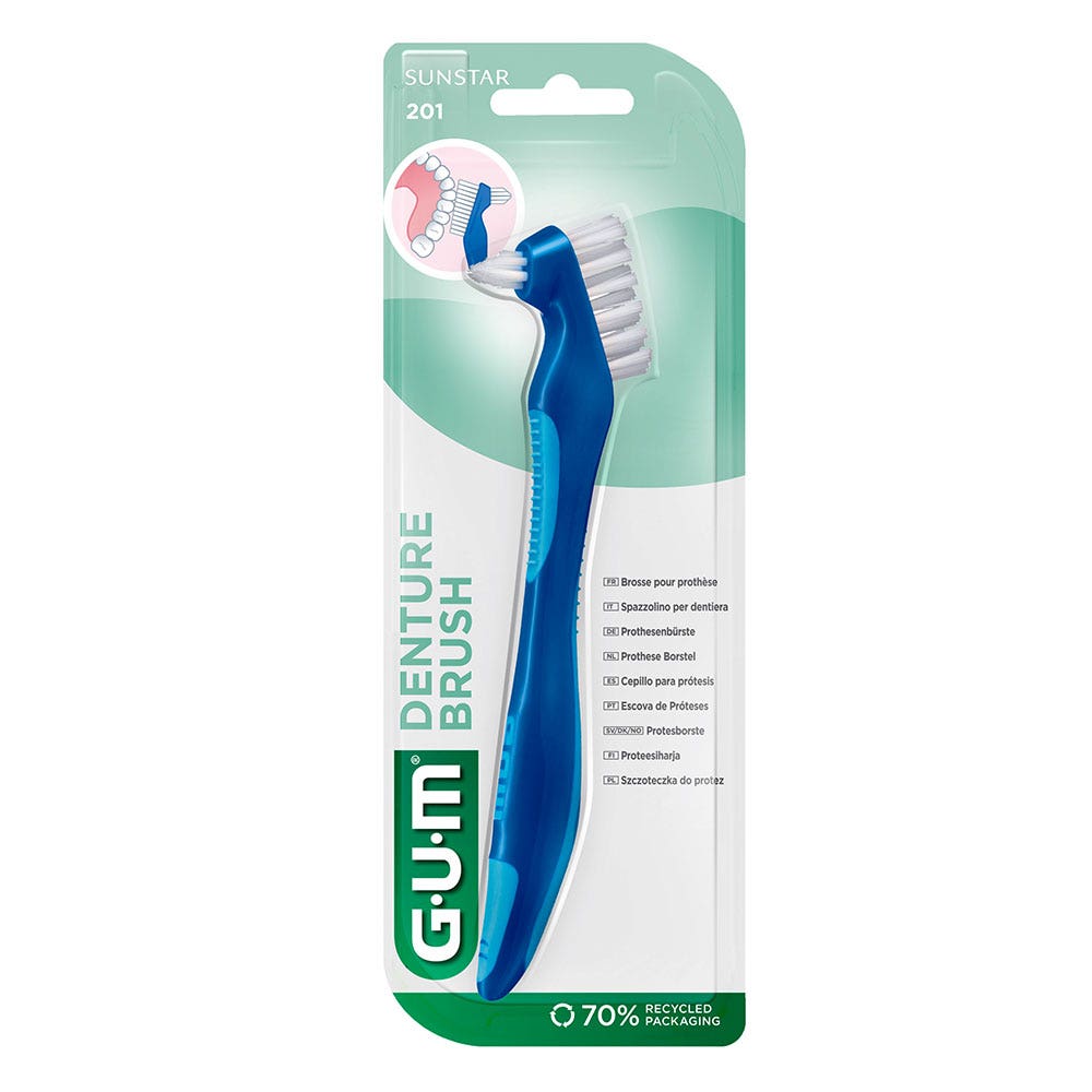 Gum Cepillo para prótesis dentales Cepillo para prótesis 201