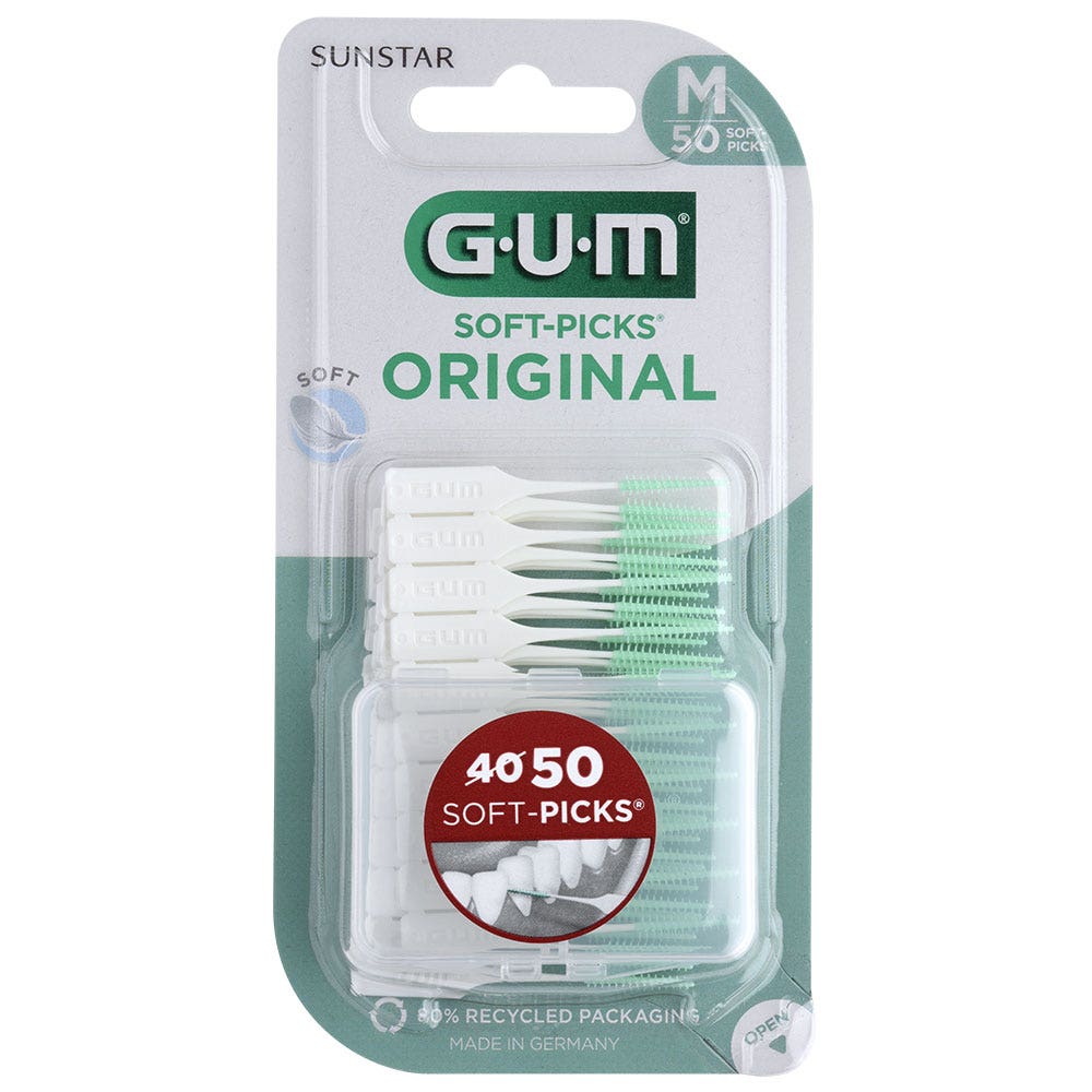 Gum Soft-Picks Palillos interdentales regulares x40