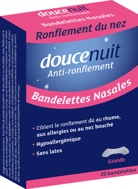 Doucenuit Tiras nasales antirronquidos x20