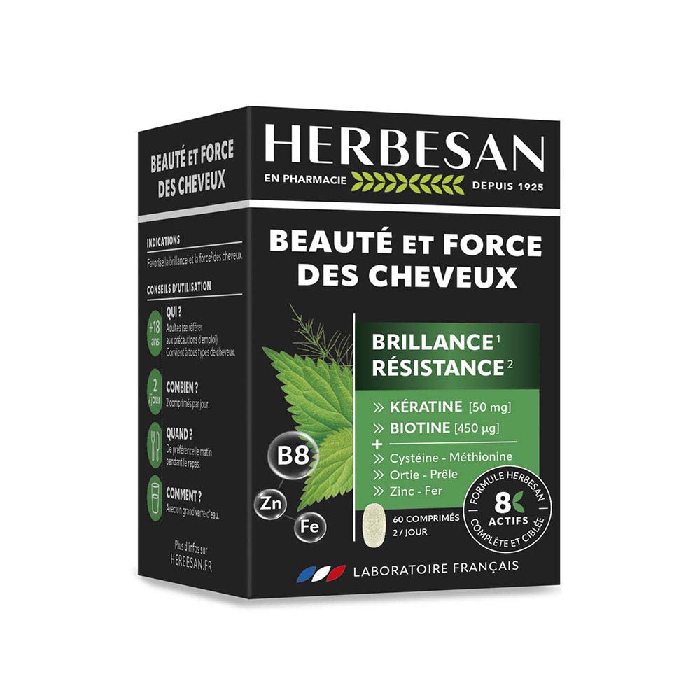 Herbesan Belleza y fuerza del cabello 60 comprimidos