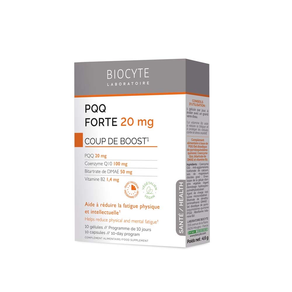 Biocyte Salud PQQ forte 20 mg impulso energético 10 cápsulas