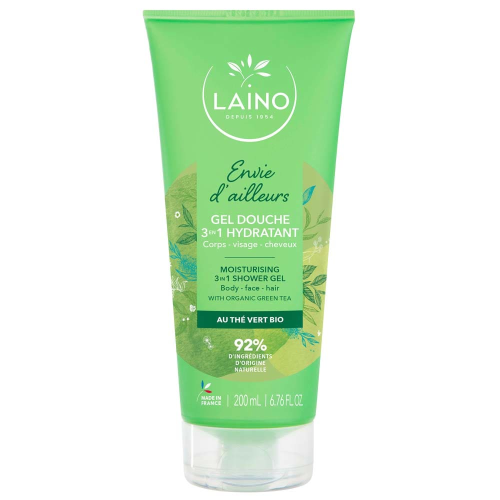 Laino Envie d'Ailleurs Gel ducha 3 en 1 con Té Verde Ecológico 200 ml