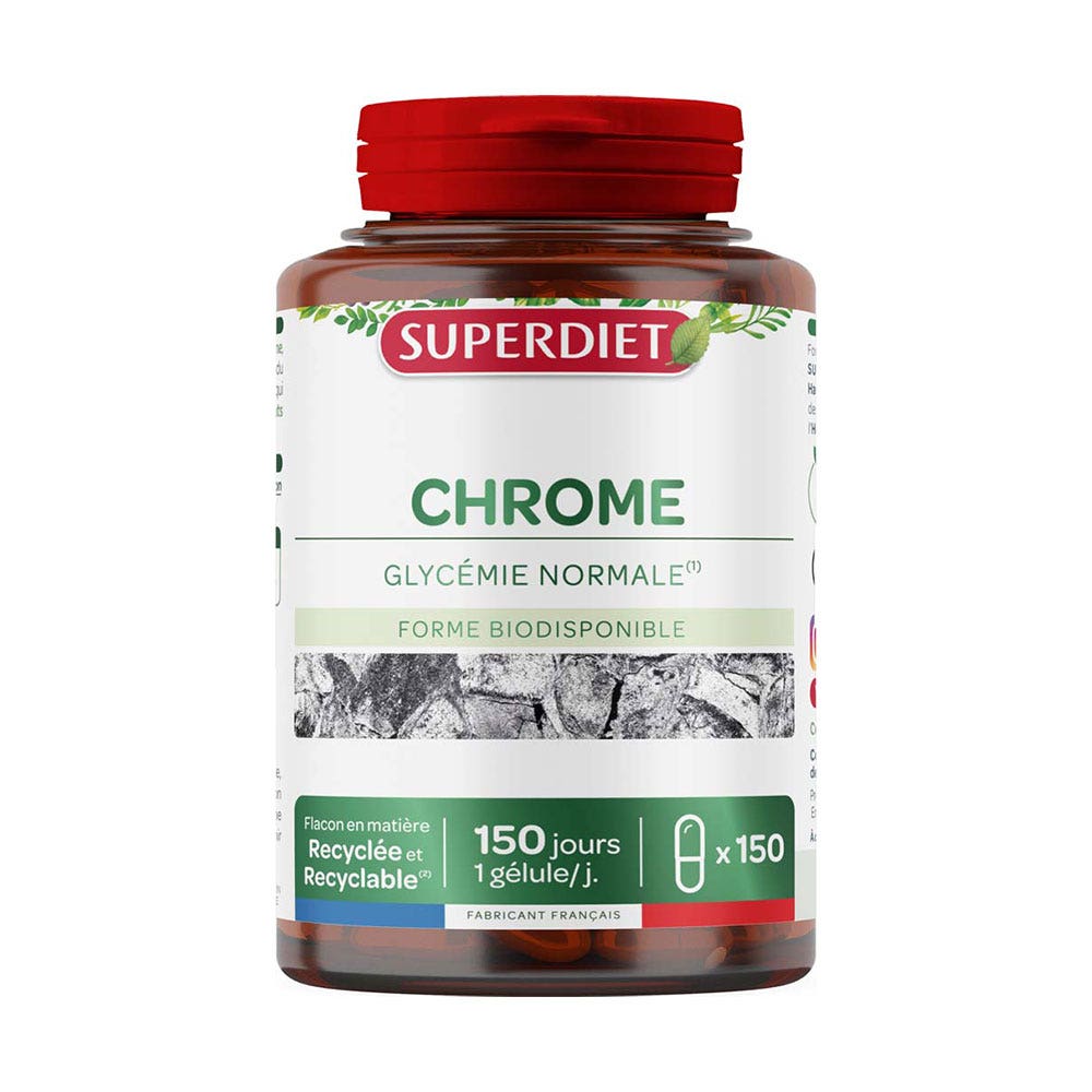 Superdiet Chrome glucemia normal 150 cápsulas