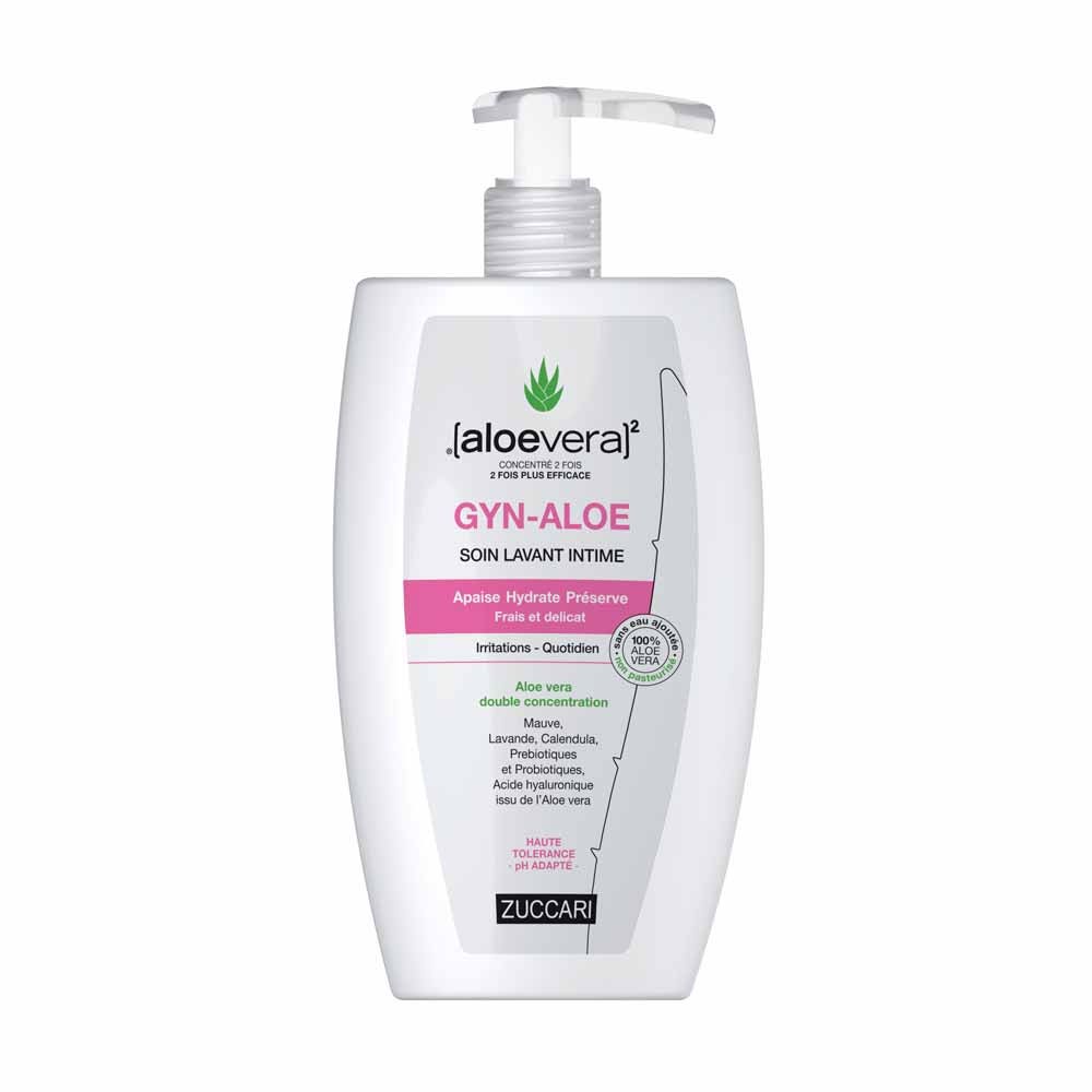 Naturancia [aloevera]2 Zuccari GYN ALOE Cuidado de Limpieza Íntima Aloe vera concentrado D. Plantes Ácido Hialurónico daloe 400 ml