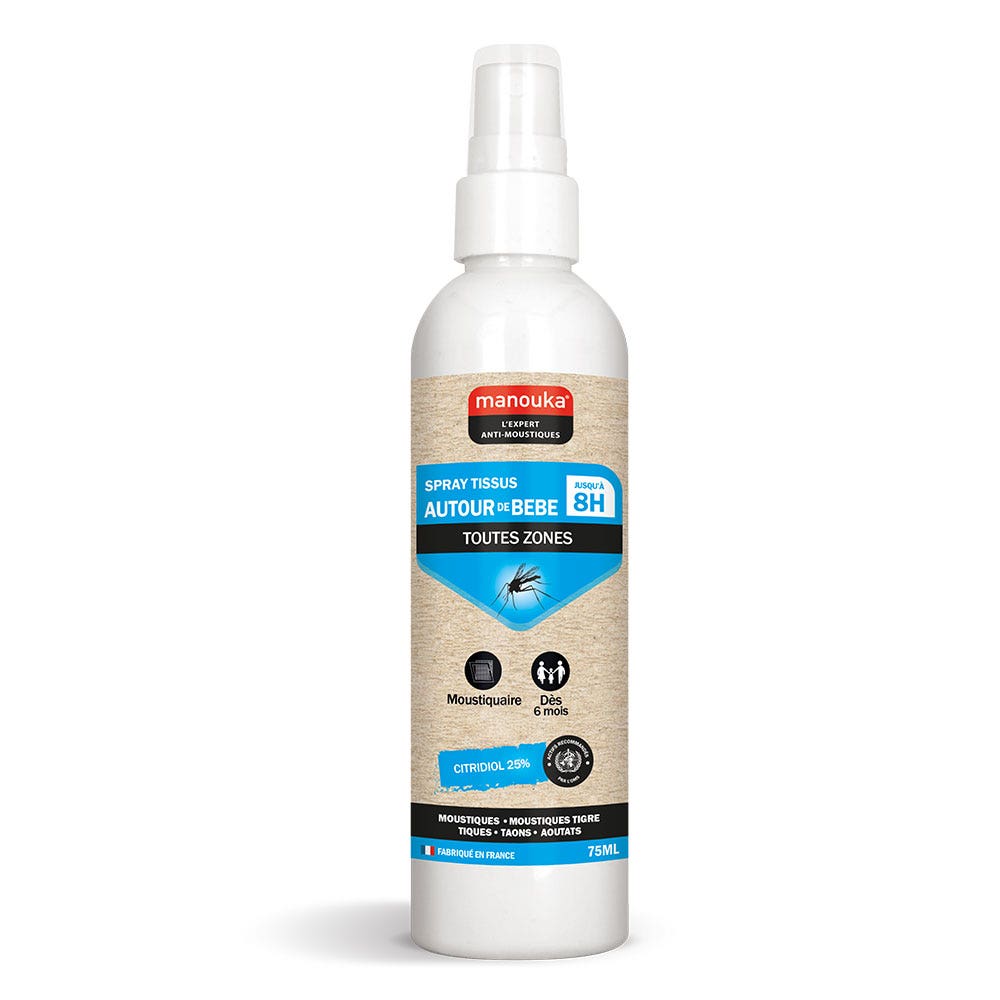 Manouka Antimosquitos Repelente Mosquitera Bebe Todas Las Zonas 75 ml