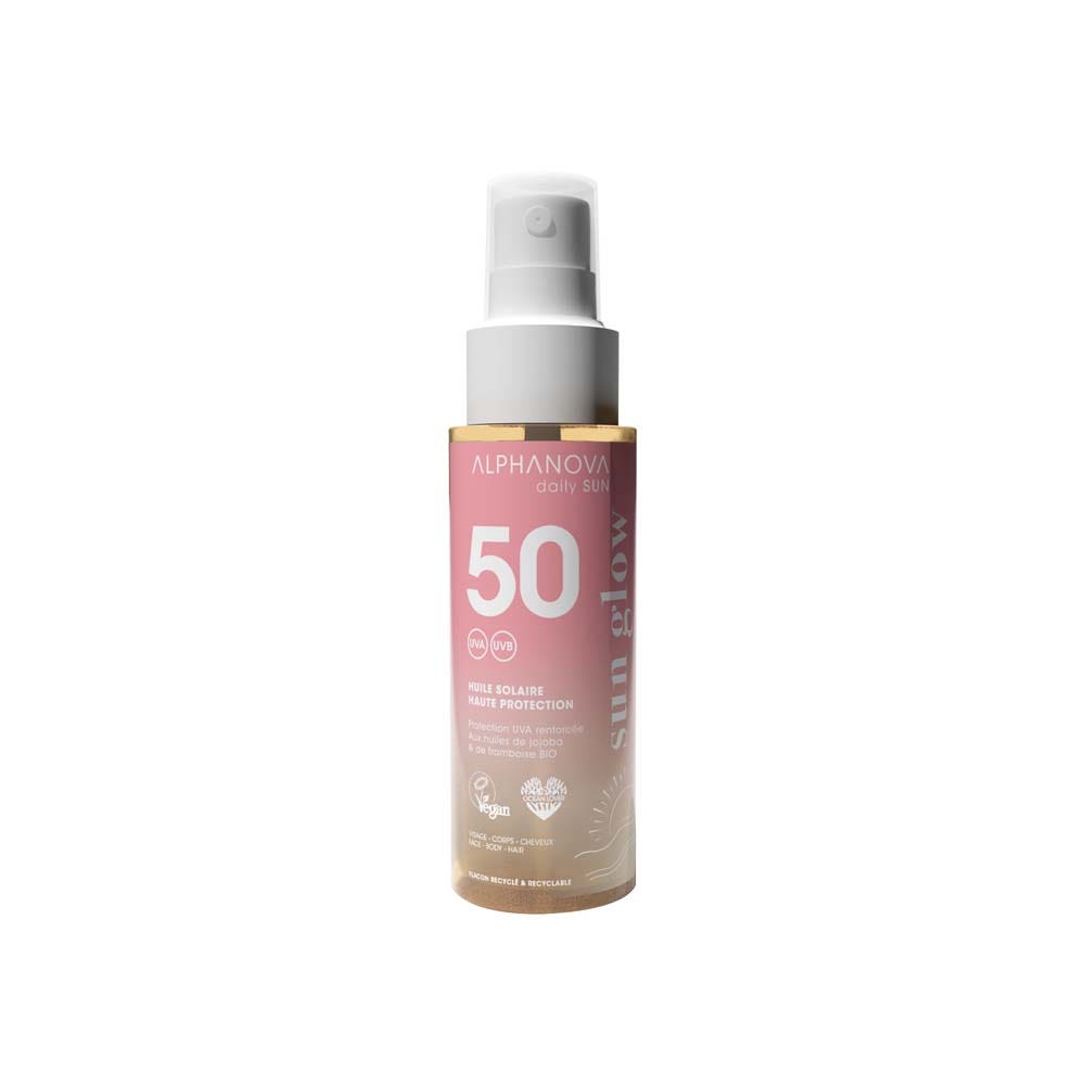 Alphanova Daily Sun Aceite solar SPF50 formato viaje 50 ml