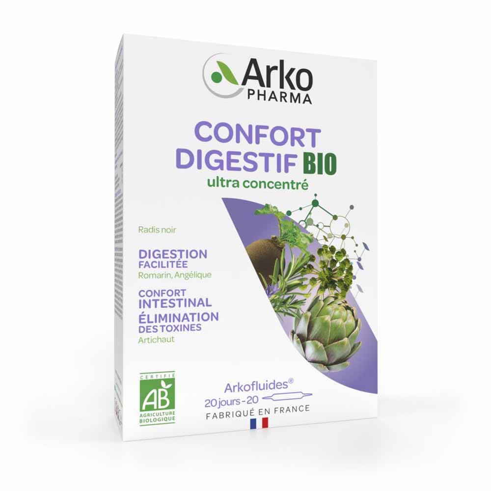 Arkopharma Arkofluidos Confort digestivo bio 20 ampollas