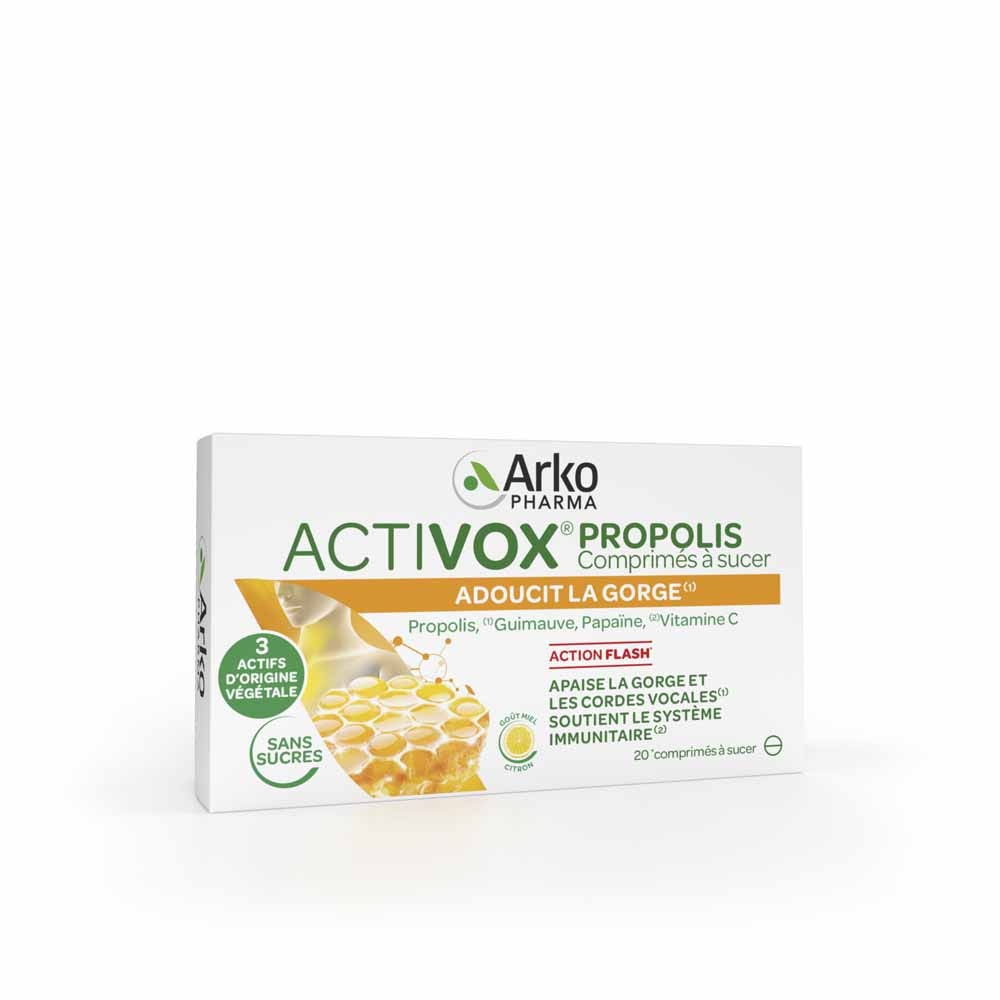 Arkopharma Activox Propóleo miel y limón 20 Comprimidos