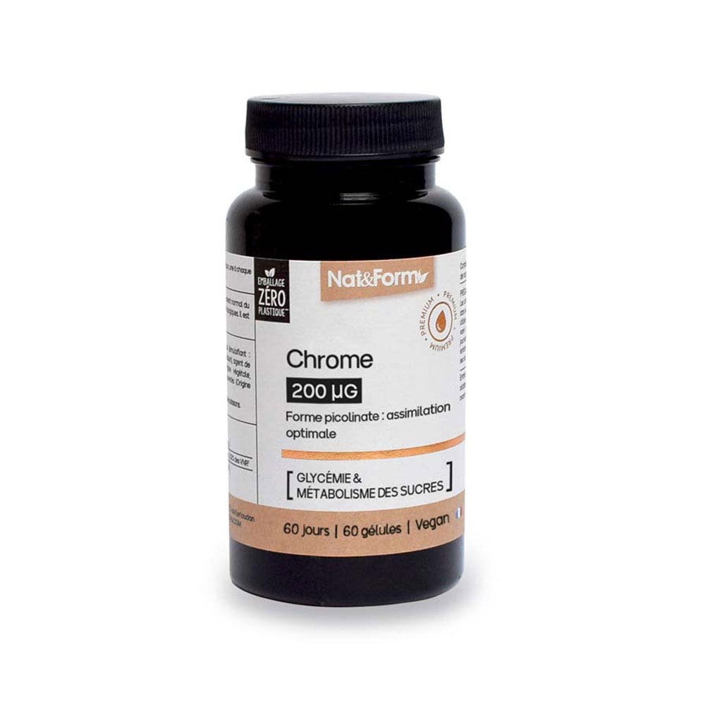 Nat&Form Nutracéuticos Premium Chrome 60 cápsulas
