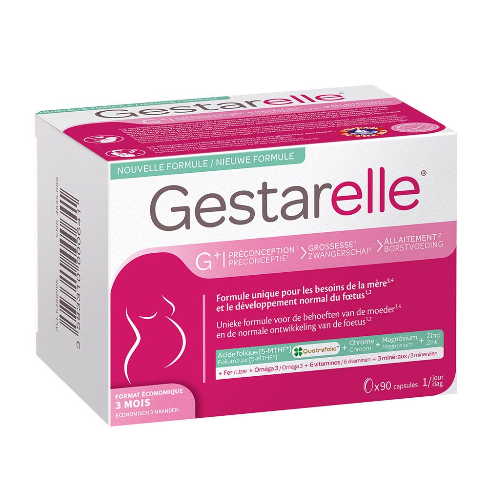 Iprad Gestarelle G+ preconcepción, embarazo y lactancia 90 cápsulas