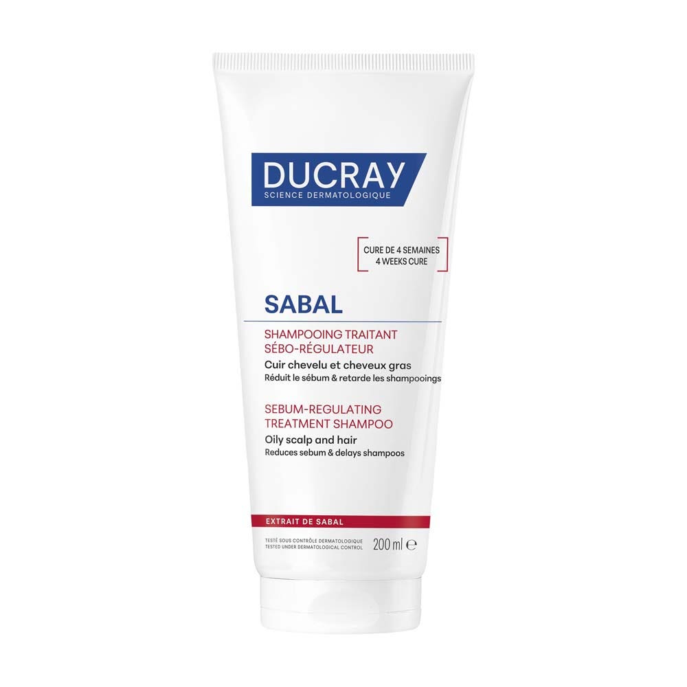 Ducray Sabal Champú Tratante Seborregulador Cuero Cabelludo Y Cabello Graso 200ml