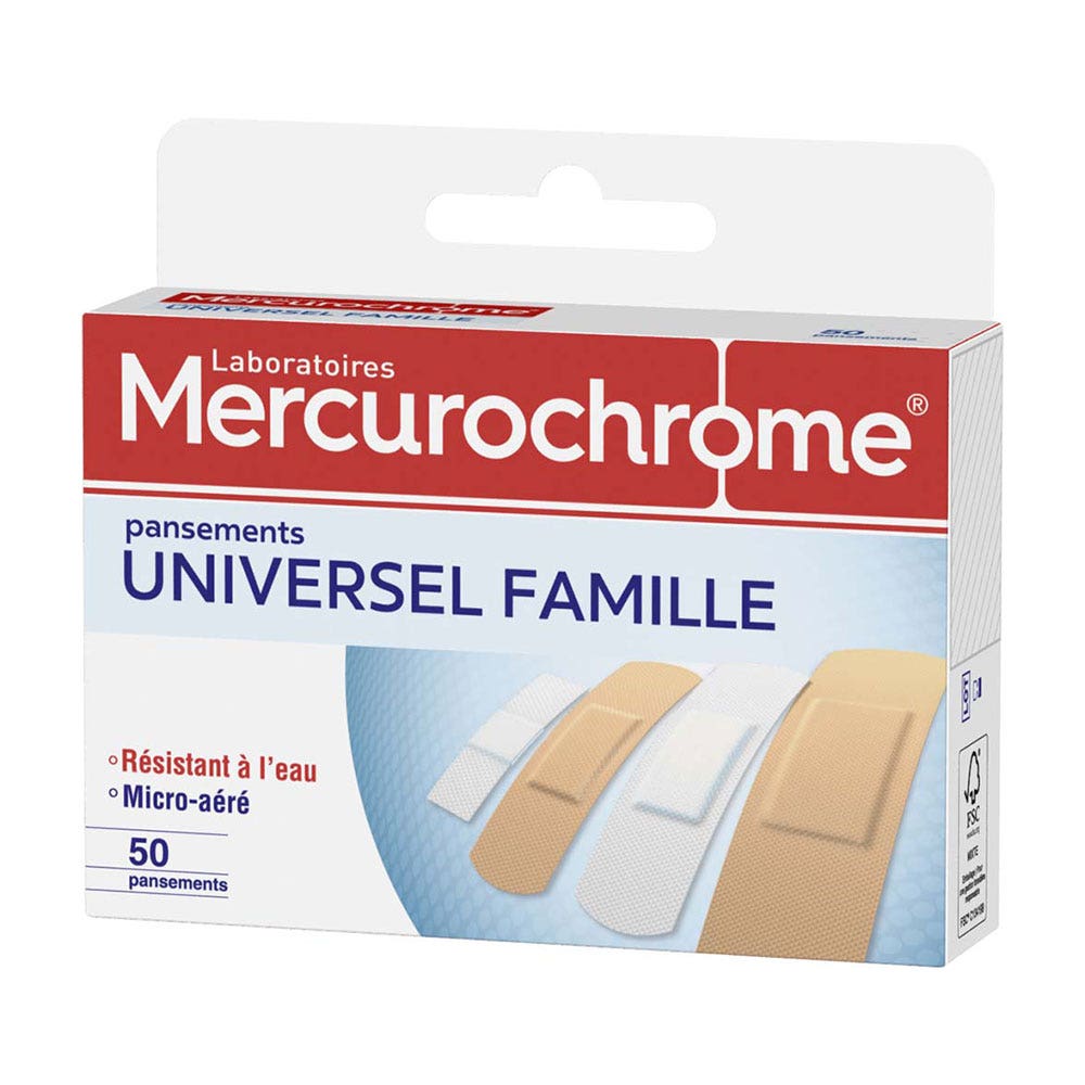 Mercurochrome Familia Universal Apósito X50