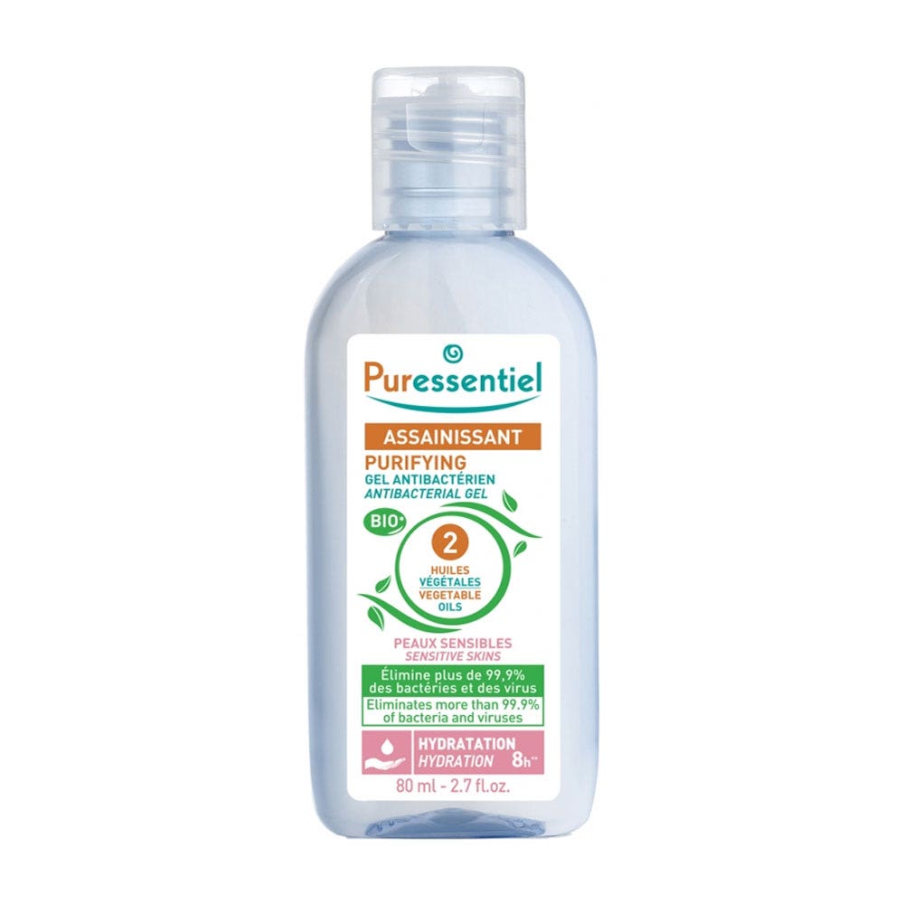 Puressentiel Saneamiento Gel Antibacterias "Piel sensible 80 ml