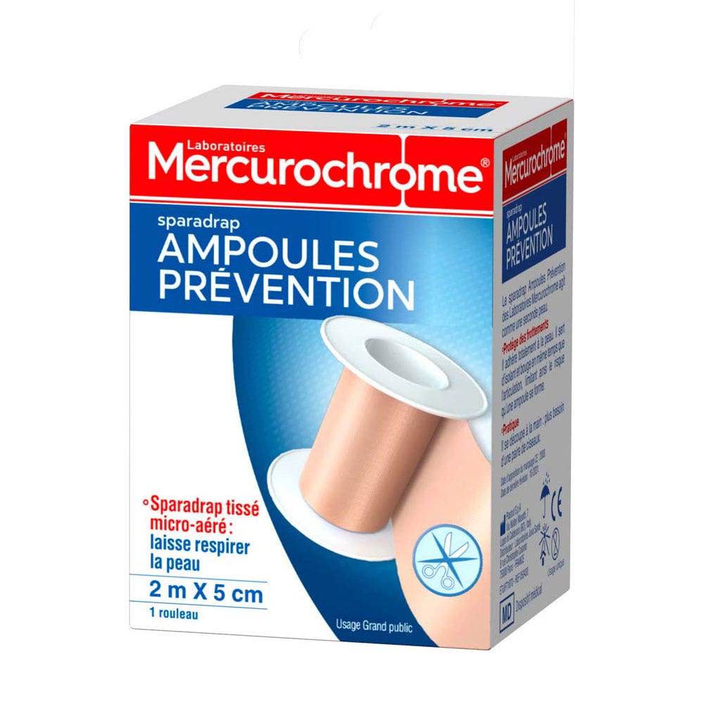 Mercurochrome Esparadrapo ampollas 2mx5m
