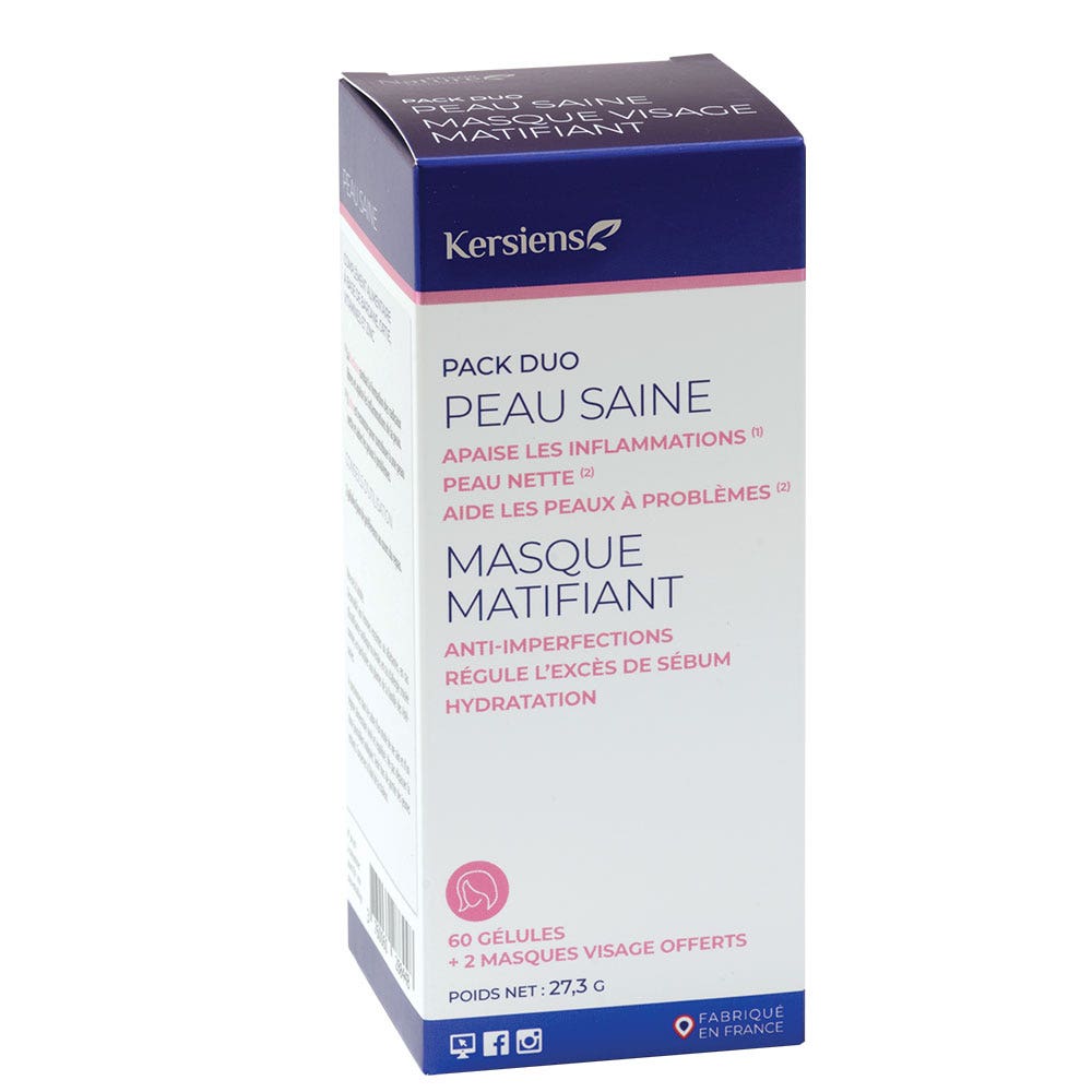 Kersiens Piel Sana 60 Cápsulas + 2 mascarillas gratis
