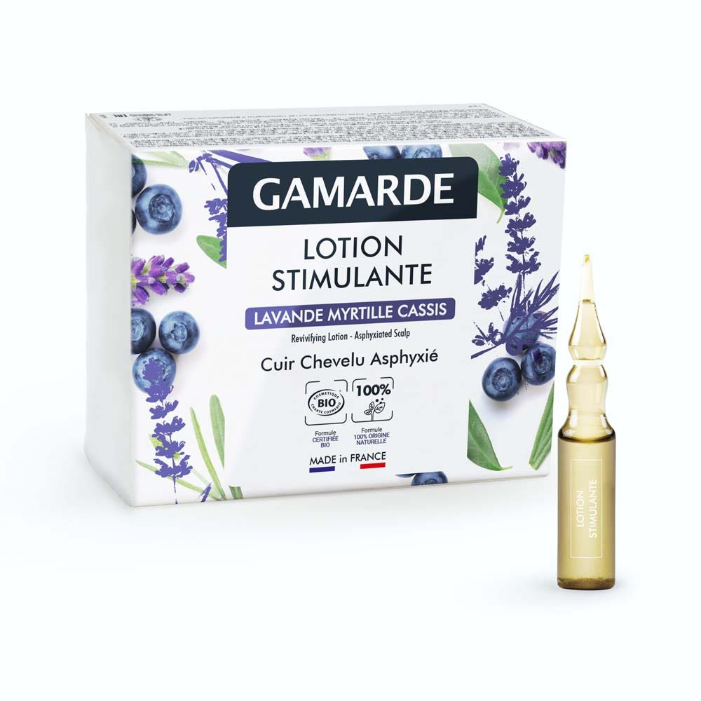 Gamarde Loción estimulante bio para cuero cabelludo asfixiado 6 x 5 ml