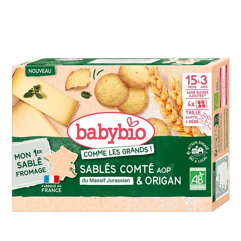 Babybio Galletas Comté AOP y orégano 16 unidades
