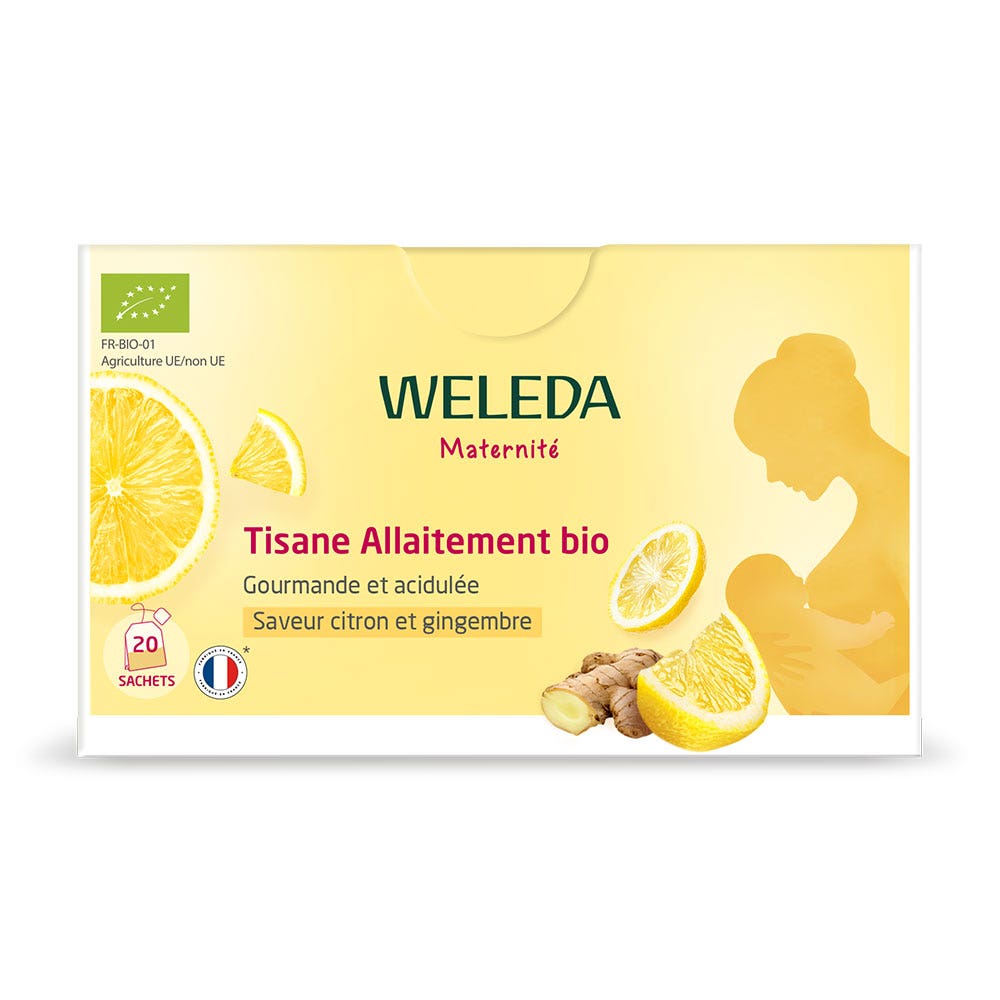 Weleda Infusión lactancia bio sabor limón y jengibre 20 sobres