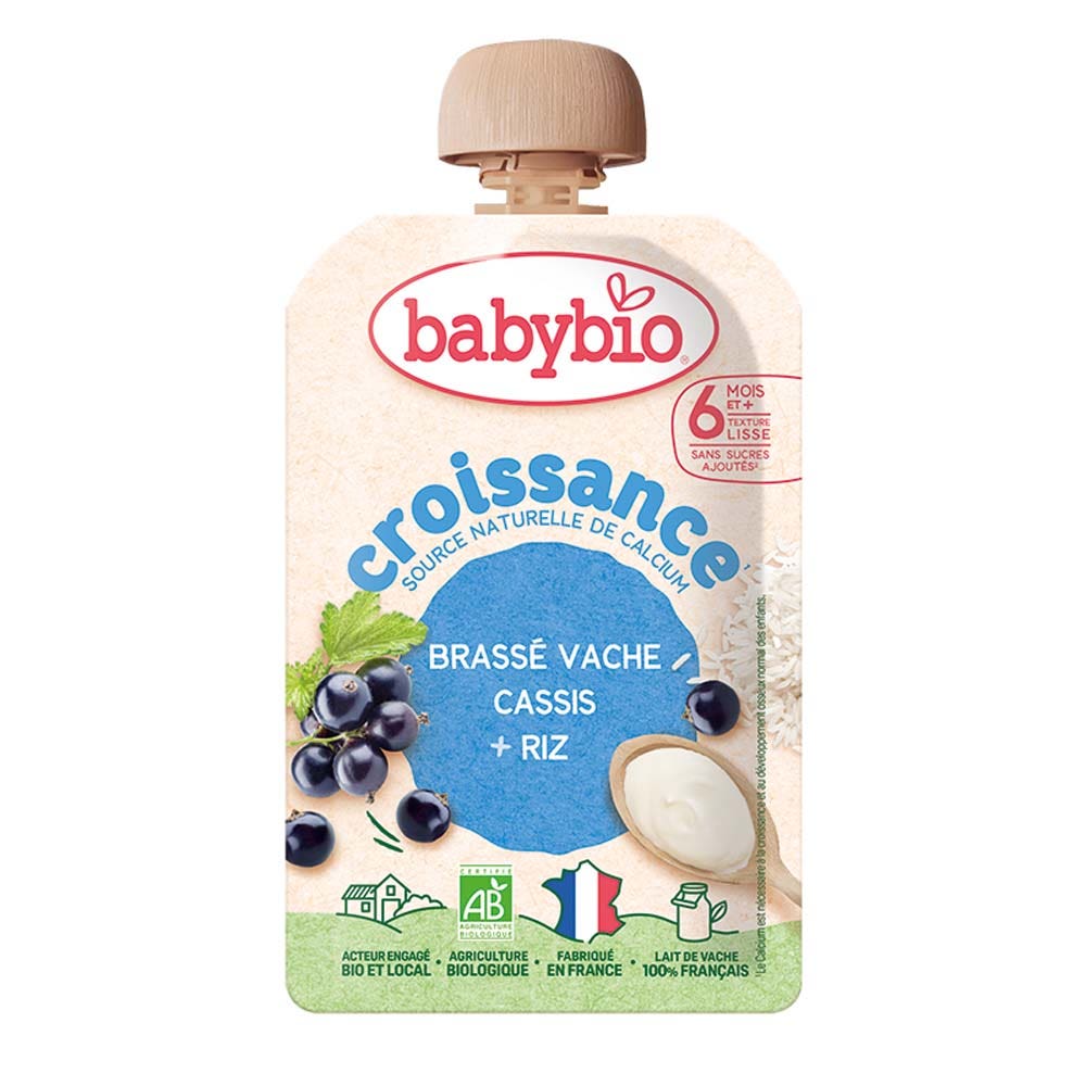 Babybio Postres Puré de frutas en bolsa <strong>bebés</strong> 30 g