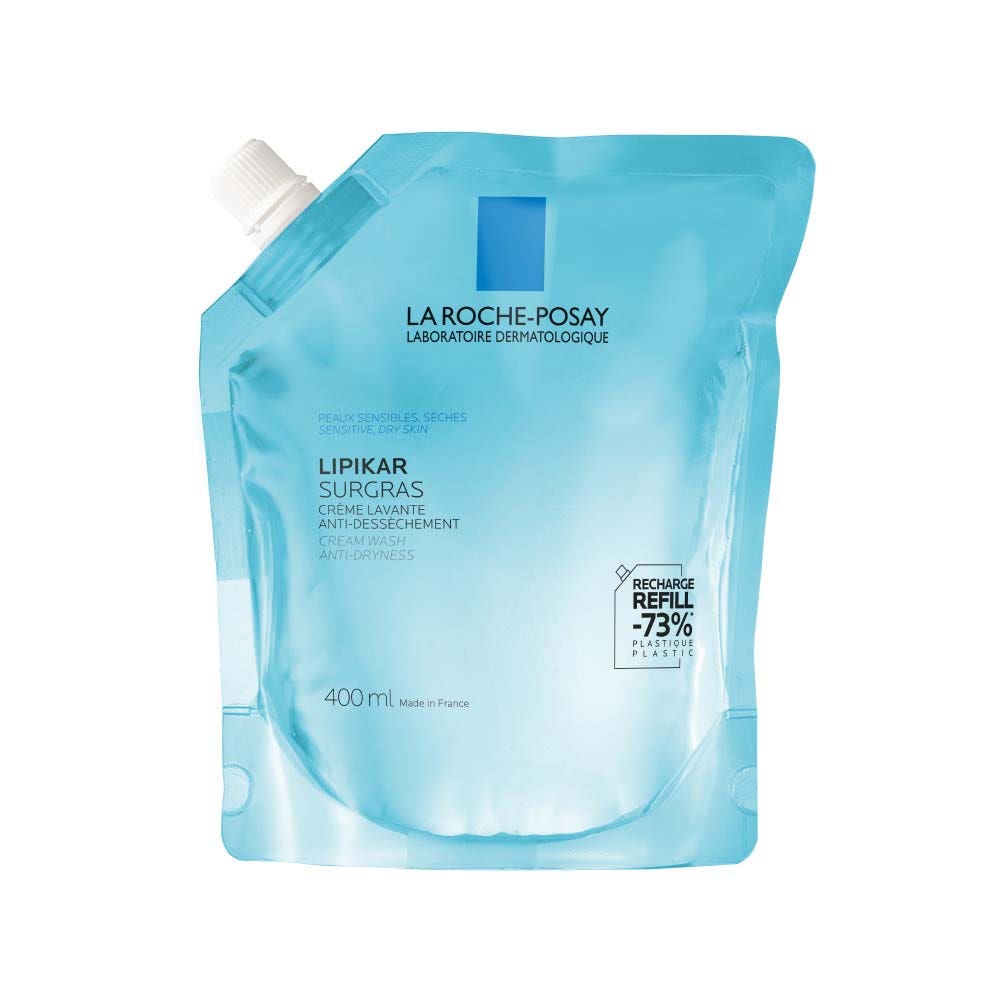 La Roche-Posay Lipikar Recambio Surgras Crema Limpiadora Anti-Sequedad Piel seca a muy seca 400 ml